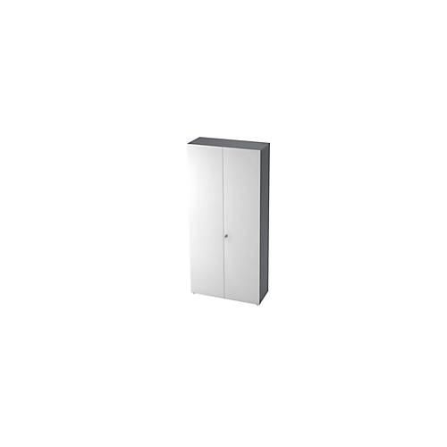 Aktenschrank TOPAS LINE, 6 Ordnerhöhen, B 1000 mm, graphit/weiß