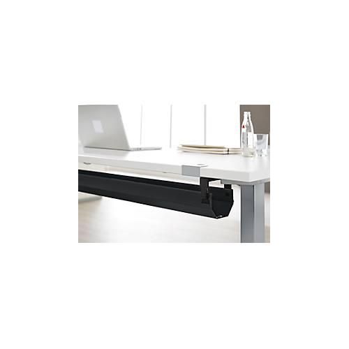 Schäfer Shop Select Kabelkanal, abklappbar, teleskopierbar im Bereich von 1024-1624 mm, Metall, schwarz