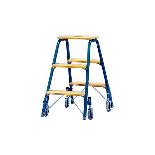 Roll-Tritt aus Leichtstahl®, 3 Stufen