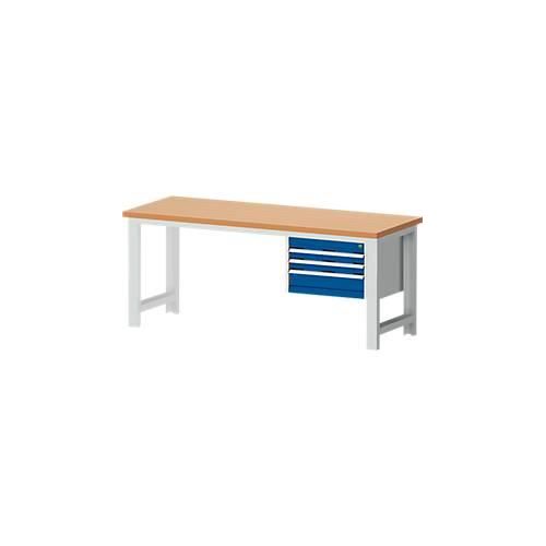 Werkbank cubio W-2077/11-2.37, enzianblau