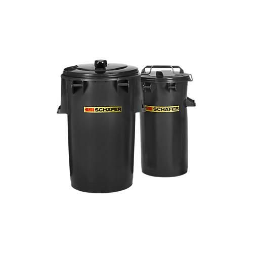 System-Mülleimer SME, Volumen 50 l, mit Bügel, anthrazit