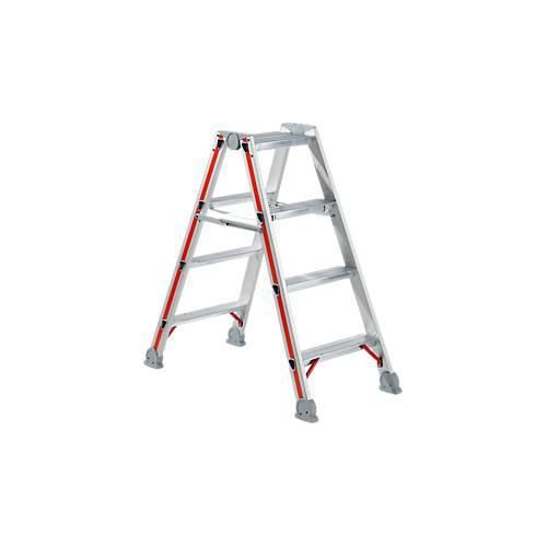 Tritt aus Aluminium, 4 Stufen