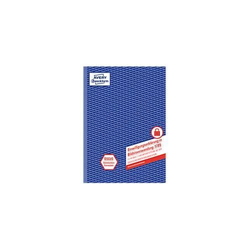 Avery Zweckform Einwilligung i.d. Bildnisverwendung, A4, selbstdurchschreibend, 2x40 Blatt
