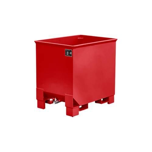 Behälter für Routenzüge Typ CS 30, 3-fach stapelbar, Inhalt 0,3 m³, bis 500 kg, feuerrot RAL 3000