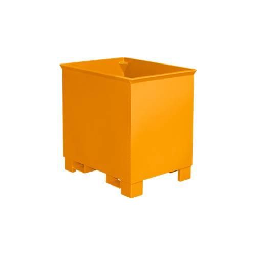 Behälter für Routenzüge Typ C 30, für Feststoffe, 3-fach stapelbar, Inhalt 0,3 m³, bis 500 kg, gelborange RAL 2000