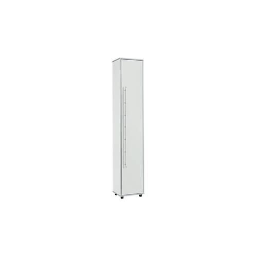 Schäfer Shop Select Aktenschrank Moxxo IQ, Holz, 5 Böden, 6 OH, B 401 x T 362 x H 2166 mm, lichtgrau