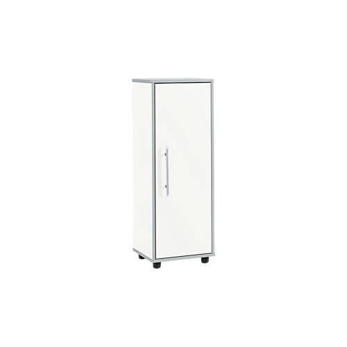 Schäfer Shop Select Aktenschrank Moxxo IQ, Holz, 2 Böden, 3 OH, B 401 x T 362 x H 1115 mm, weiß
