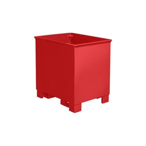 Behälter für Routenzüge Typ C 30, für Feststoffe, 3-fach stapelbar, Inhalt 0,3 m³, bis 500 kg, feuerrot RAL 3000