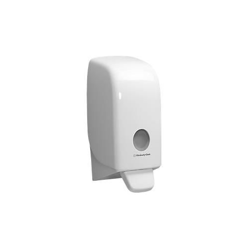 Kimberly-Clark® Aquarius Seifenspender 6948, 1 l, für Flüssig- & Schaumseife, B 116 x T 114 x H 236 mm, Kunststoff, weiß
