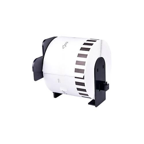 Endlosetiketten kompatibel zu Brother DK-22205, 62mm x 30,48m, Papier weiß, selbstklebend, permanent