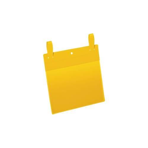 Dokumententaschen mit Lasche, B 210 x H 148 mm (A5 quer), 50 Stück, gelb