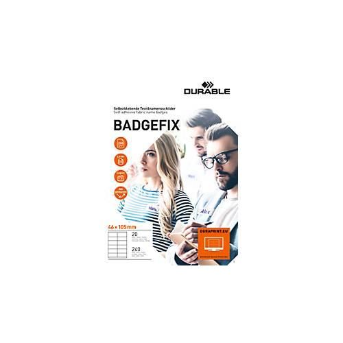 Selbstklebendes Namensschild Badgefix 46 x 105 mm