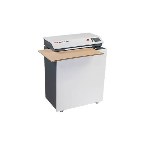 Verpackungspolstermaschine HSM ProfiPack P425, mobil, Arbeitsbreite & Volumen einstellbar, LED-Anzeige, Drehstrombetrieb, ohne Staubabsaugungs-Anschluss