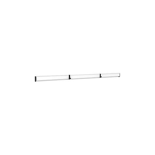 Multifunktionsklemmleiste MAULpro, inkl. 2 Multifunktionshaken, für Flipchartblöcke ab 11 mm Lochung, B 42 x T 15 x L 1000 mm, Aluminium