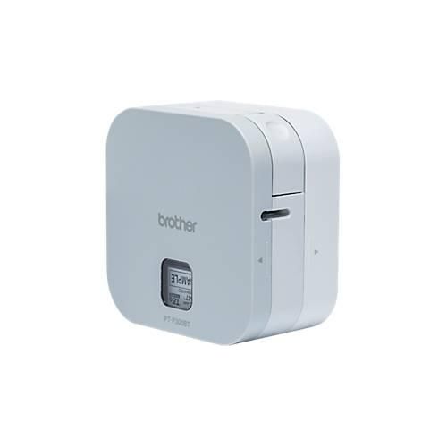 Beschriftungsgerät Brother P-touch Cube, Bluetooth, iOS/Android, 20 mm/Sek., für 3,5/6/9/12 mm Etiketten, inkl. 12 mm TZe-Band, B 112 x T 61 x H 115 mm, weiß