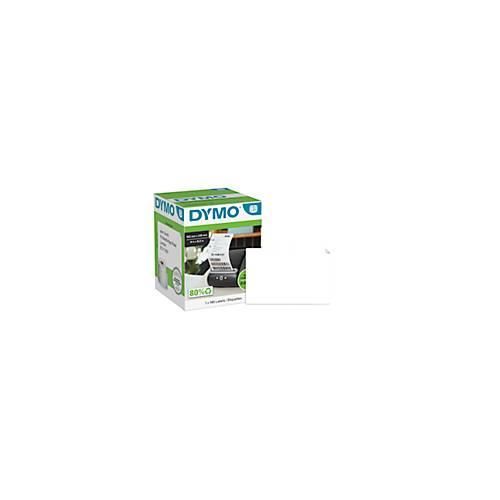 Versandetiketten Dymo® 2166659, extra groß, 102 x 210 mm, für Internetmarken, permanenthaftend, Papier, weiß, 1 Rolle mit 140 Stück