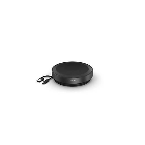 Bluetooth Freisprecheinrichtung Jabra SPEAK2 75, tragbar, bis 4 Teilnehmer, bis 30 m, bis 32 h, 4 Mikrofone, USB-A/USB-C, UC-optimiert, dunkelgrau