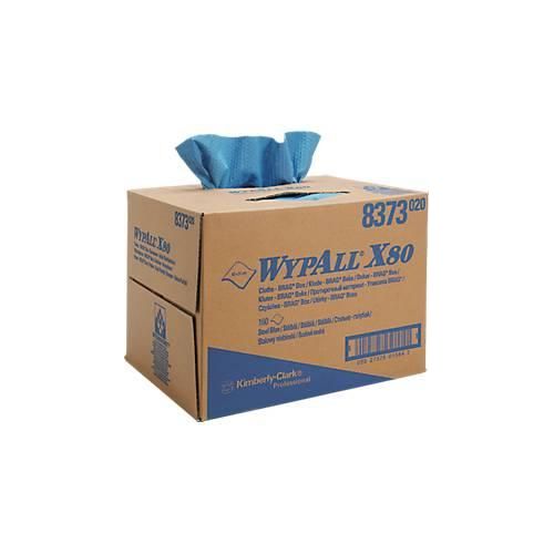 WYPALL* Wischtuch X-80, aus Hydroknitmaterial, 160 Tücher, 1-lagig, stahlblau