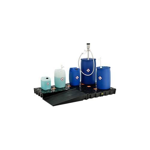 Auffahrrampe, für PE-Auffangwanne HD, Traglast 300 kg, 1260 x 800 x 180 mm