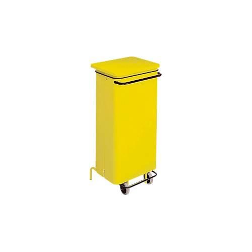 Abfallbehälter Conticolor, mit Pedal, Inhalt 110 Liter, gelb