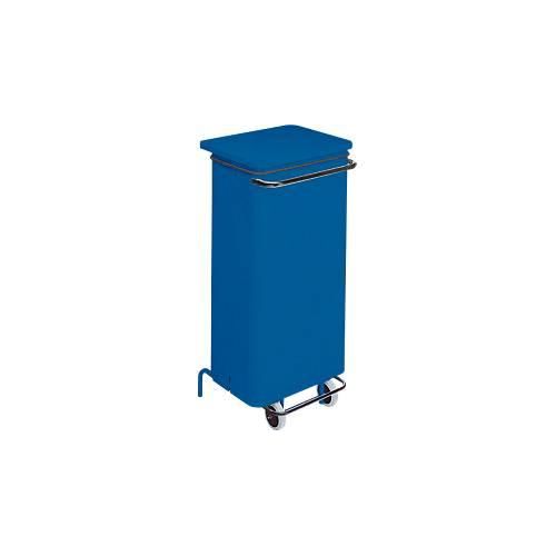 Abfallbehälter Conticolor, mit Pedal, Inhalt 110 Liter, blau