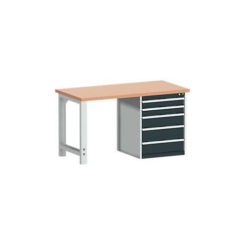 Werkbank W-1577/11-2.34, anthrazitgrau RAL 7016