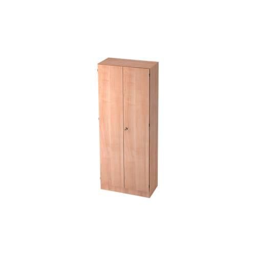 Aktenschrank, 5 OH, abschließbar, B 800 x T 420 x H 2004 mm, Nussbaum-Dekor