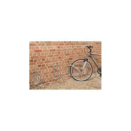 Fahrrad Wandparker, um 180° schwenkbar, für Reifen bis B 50 mm, B 85 x T 285 x H 328 mm, Stahl verzinkt, 1 Einstellplatz