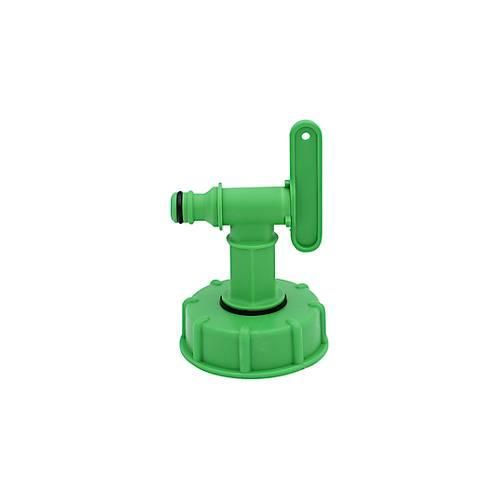 IBC-Adapter DN50/2 Zoll, mit kleinem Hahn (Klicksystem)