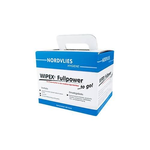 WIPEX Reinigungstücher Fullpower, fusselfrei, extrem reißfest, Spenderbox