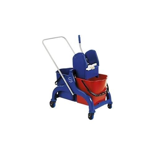 Doppelfahreimer Poly III, Volumen 30 Liter, 2 x 15 Liter Eimer, m. Mopppresse