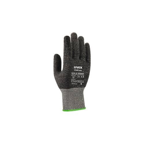 Schnittschutzhandschuhe uvex C300 dry, Bambus-Viskose/Glas, Klasse 3/C, EN 388:2016 XX4XC, 10 Paar, Gr. 10