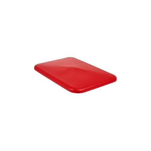 Deckel für Rechteckbehälter, Kunststoff, 340 l, rot