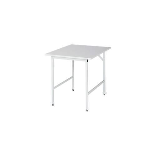 RAU Arbeitstisch, Melamin-Platte, 750 x 1000 x 800-850 mm
