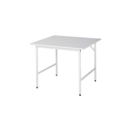 RAU Arbeitstisch, Melamin-Platte, 1000 x 1000 x 800-850 mm