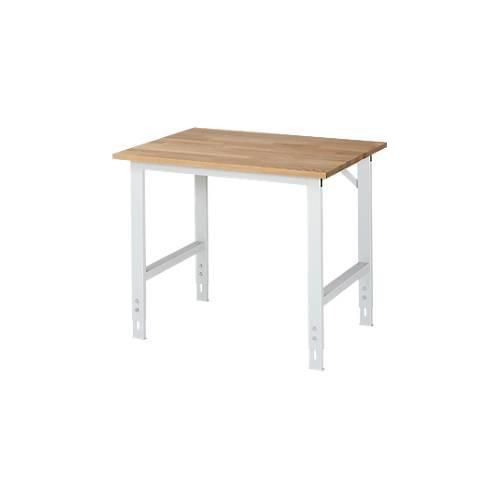 RAU Arbeitstisch, Buche-Platte, B 1000 x T 800 x H 760-1080 mm