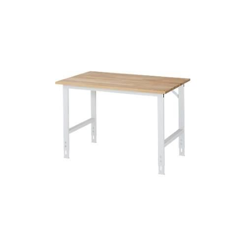 RAU Arbeitstisch, Buche-Platte, B 1250 x T 800 x H 760-1080 mm