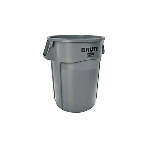 Abfallbehälter rubbermaid Brute, 166,5 l, rund, UV-Blocker, L 612 x B 717 x H 796 mm, Polyethylen, grau