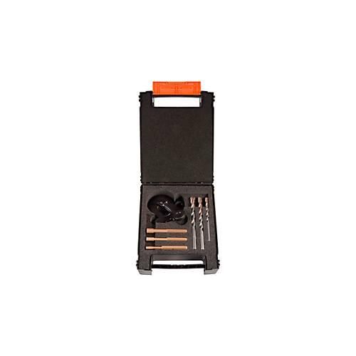 Diamantbohrer-Set Projahn 3-in-1, 7-teilig, Bohrer mit Ø 6/8/10 mm, Anbohrhilfe, f. Maschinen mit 3-Backen-Bohrfutter