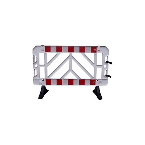 Absperrgitter 2er Set, 1000 x 1500 mm, weiß-rot
