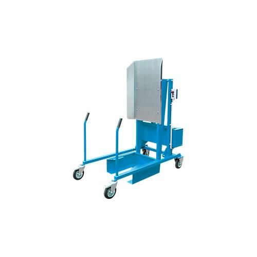 Mülltonnen-Kippstation MKS, für 120 & 240 l Tonnen, Ausschütthöhe 1480 mm, Kippwinkel 135°, bis 110 kg, Rollen, 12 V, RAL 5012
