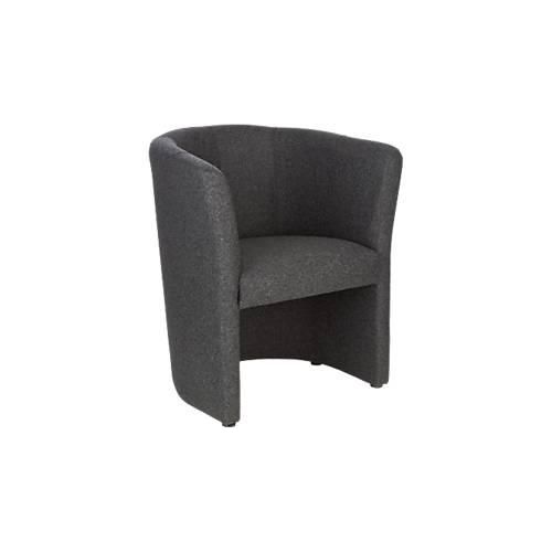 Lounge Sessel Polstermöbel Nowy Styl CLUB, Vollpolsterung, mit Bodengleitern, anthrazit