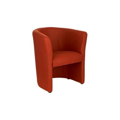 Lounge Sessel Polstermöbel Nowy Styl CLUB, Vollpolsterung, mit Bodengleitern, rot