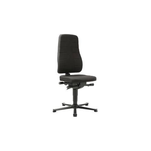 Drehstuhl All-in-One 9640, mit Gleiter, Stoffpolster, schwarz