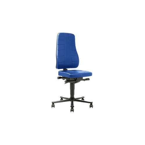 Drehstuhl All-in-One 9643, Kunstlederpolster, blau