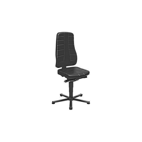 Drehstuhl All-in-One 9640, mit Gleiter, Kunstlederpolster, schwarz