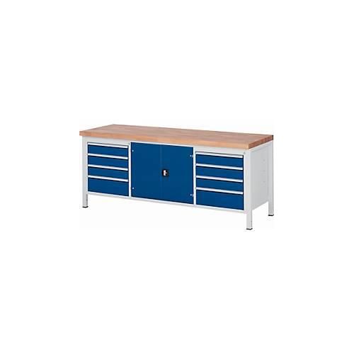 Werkbank Serie 8909, B 2000 x T 700 x H 840 mm