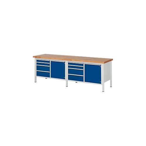 Werkbank Serie 8470, B 2500 x T 700 x H 840 mm