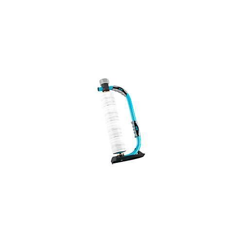 Stretchfolien Abroller grip® Systems, für grip®-Rollen mit einer Breite bis 400 mm, ergonomischer Handgriff, Aufhängevorrichtung, Stahl, wasserblau