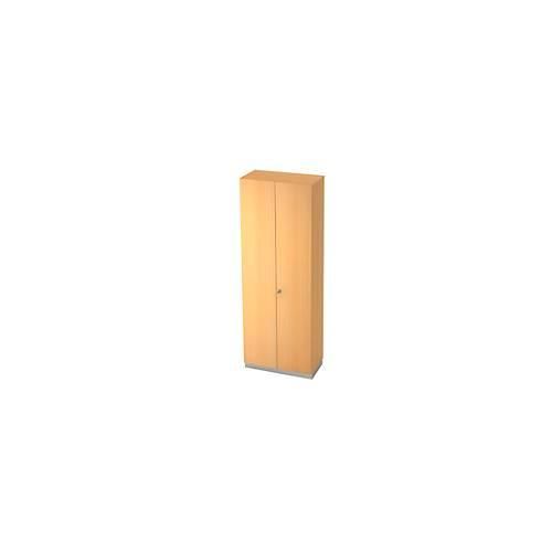 Garderobenschrank, links Ablagen, B 800 x T 420 mm, Buche-Dekor